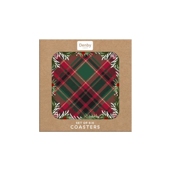 denby tartan noel placemats and coasters set of 6