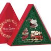 set 3 sparkle christmas decorations green insert