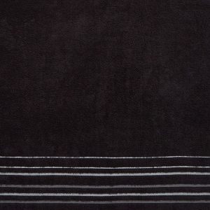 black striped bath towel