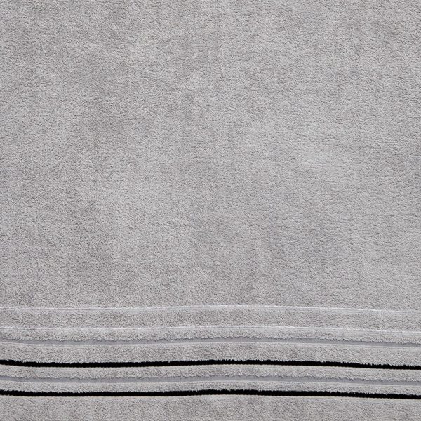 java grey stripe bath towel