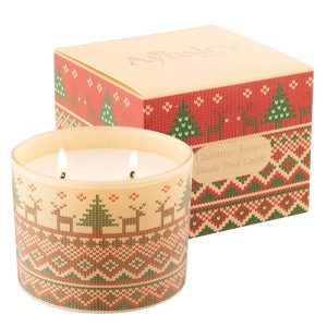 aynsley christmas jumper double wick candle