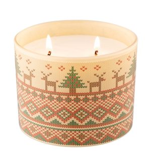 aynsley christmas jumper double wick candle