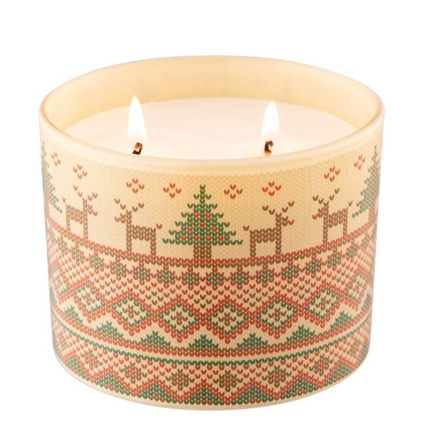 aynsley christmas jumper double wick candle