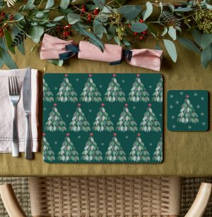 denby evergreen placemats and coasters set of 6