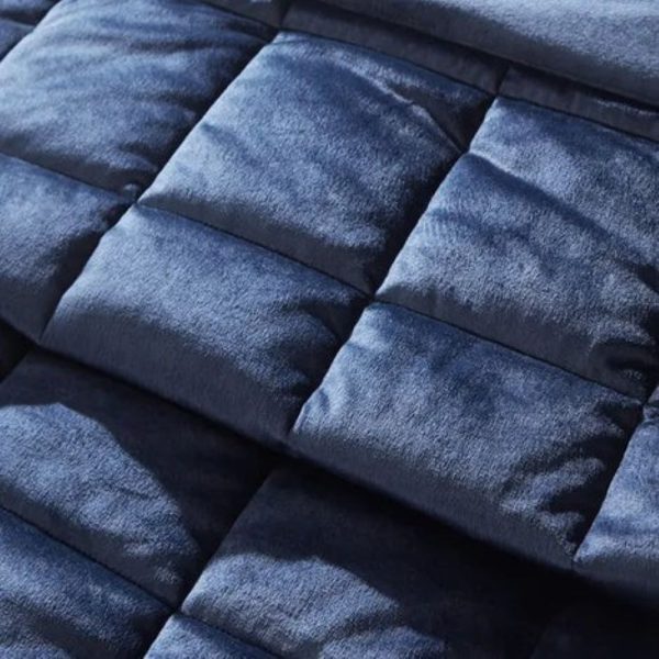 kingsley matt velvet navy bedspread