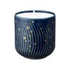 denby porcelain arc blue stars candle pot