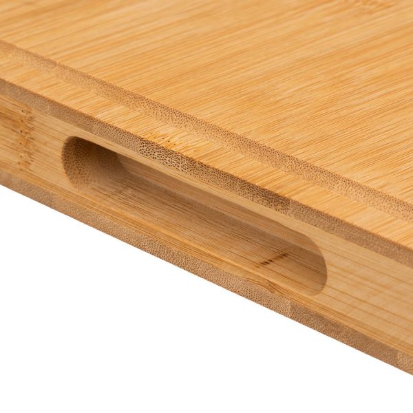 bamboo square chopping board 370x370x35mm