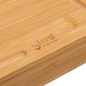 bamboo square chopping board 370x370x35mm