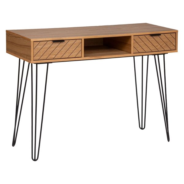 naomi 2 drawer console table 110x80x40cm