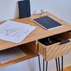 naomi 2 drawer console table 110x80x40cm