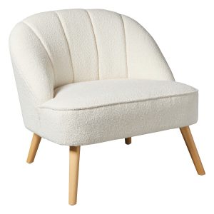 naova white boucle chair